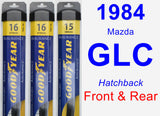 Front & Rear Wiper Blade Pack for 1984 Mazda GLC - Assurance