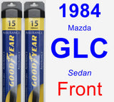 Front Wiper Blade Pack for 1984 Mazda GLC - Assurance