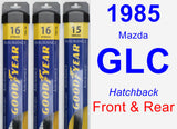 Front & Rear Wiper Blade Pack for 1985 Mazda GLC - Assurance