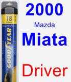 Driver Wiper Blade for 2000 Mazda Miata - Assurance