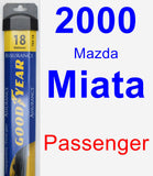 Passenger Wiper Blade for 2000 Mazda Miata - Assurance