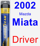 Driver Wiper Blade for 2002 Mazda Miata - Assurance