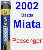 Passenger Wiper Blade for 2002 Mazda Miata - Assurance