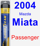 Passenger Wiper Blade for 2004 Mazda Miata - Assurance