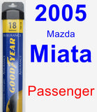 Passenger Wiper Blade for 2005 Mazda Miata - Assurance