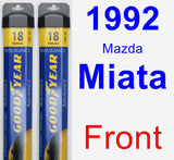 Front Wiper Blade Pack for 1992 Mazda Miata - Assurance