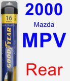 Rear Wiper Blade for 2000 Mazda MPV - Assurance