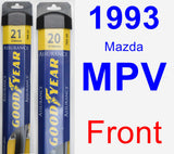 Front Wiper Blade Pack for 1993 Mazda MPV - Assurance