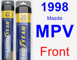 Front Wiper Blade Pack for 1998 Mazda MPV - Assurance