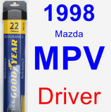 Driver Wiper Blade for 1998 Mazda MPV - Assurance