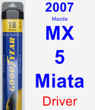 Driver Wiper Blade for 2007 Mazda MX-5 Miata - Assurance