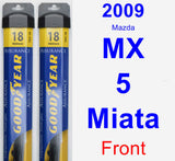 Front Wiper Blade Pack for 2009 Mazda MX-5 Miata - Assurance