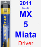 Driver Wiper Blade for 2011 Mazda MX-5 Miata - Assurance