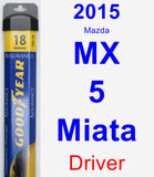 Driver Wiper Blade for 2015 Mazda MX-5 Miata - Assurance