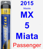 Passenger Wiper Blade for 2015 Mazda MX-5 Miata - Assurance