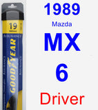 Driver Wiper Blade for 1989 Mazda MX-6 - Assurance