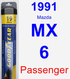 Passenger Wiper Blade for 1991 Mazda MX-6 - Assurance