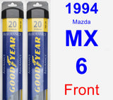 Front Wiper Blade Pack for 1994 Mazda MX-6 - Assurance