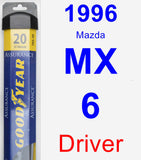 Driver Wiper Blade for 1996 Mazda MX-6 - Assurance