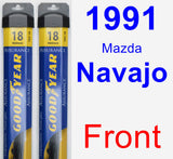 Front Wiper Blade Pack for 1991 Mazda Navajo - Assurance