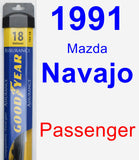 Passenger Wiper Blade for 1991 Mazda Navajo - Assurance