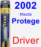 Driver Wiper Blade for 2002 Mazda Protege - Assurance