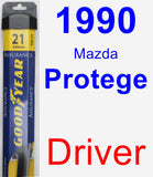 Driver Wiper Blade for 1990 Mazda Protege - Assurance