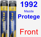 Front Wiper Blade Pack for 1992 Mazda Protege - Assurance