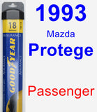 Passenger Wiper Blade for 1993 Mazda Protege - Assurance