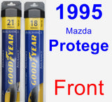 Front Wiper Blade Pack for 1995 Mazda Protege - Assurance