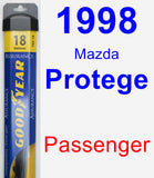 Passenger Wiper Blade for 1998 Mazda Protege - Assurance