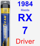 Driver Wiper Blade for 1984 Mazda RX-7 - Assurance