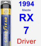 Driver Wiper Blade for 1994 Mazda RX-7 - Assurance