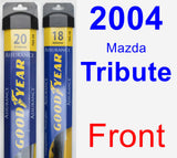 Front Wiper Blade Pack for 2004 Mazda Tribute - Assurance