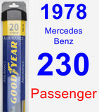 Passenger Wiper Blade for 1978 Mercedes-Benz 230 - Assurance