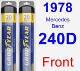 Front Wiper Blade Pack for 1978 Mercedes-Benz 240D - Assurance