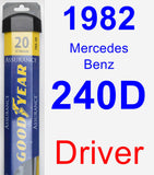 Driver Wiper Blade for 1982 Mercedes-Benz 240D - Assurance