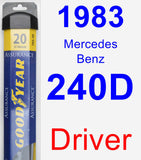 Driver Wiper Blade for 1983 Mercedes-Benz 240D - Assurance