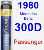 Passenger Wiper Blade for 1980 Mercedes-Benz 300D - Assurance