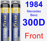 Front Wiper Blade Pack for 1984 Mercedes-Benz 300D - Assurance