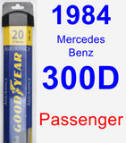 Passenger Wiper Blade for 1984 Mercedes-Benz 300D - Assurance