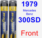 Front Wiper Blade Pack for 1979 Mercedes-Benz 300SD - Assurance