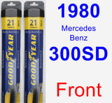 Front Wiper Blade Pack for 1980 Mercedes-Benz 300SD - Assurance