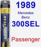 Passenger Wiper Blade for 1989 Mercedes-Benz 300SEL - Assurance