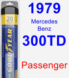 Passenger Wiper Blade for 1979 Mercedes-Benz 300TD - Assurance