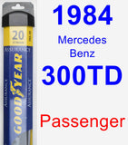 Passenger Wiper Blade for 1984 Mercedes-Benz 300TD - Assurance