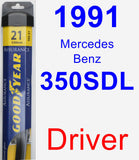 Driver Wiper Blade for 1991 Mercedes-Benz 350SDL - Assurance