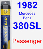 Passenger Wiper Blade for 1982 Mercedes-Benz 380SL - Assurance