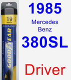 Driver Wiper Blade for 1985 Mercedes-Benz 380SL - Assurance