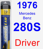 Driver Wiper Blade for 1976 Mercedes-Benz 280S - Assurance